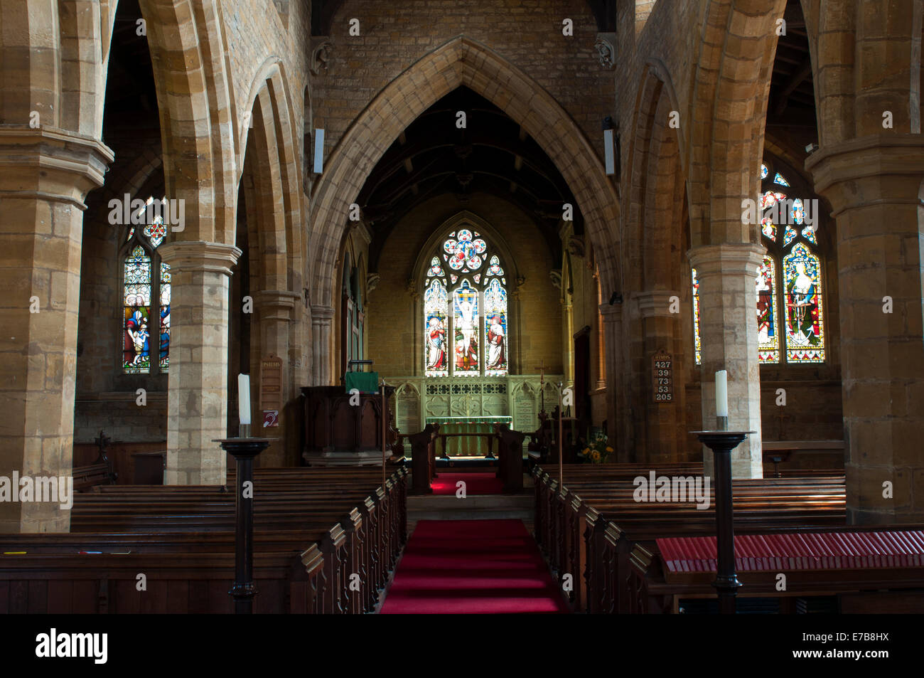 St. Botolph`s Church, Church Brampton, Northamptonshire, England, UK Stock Photo